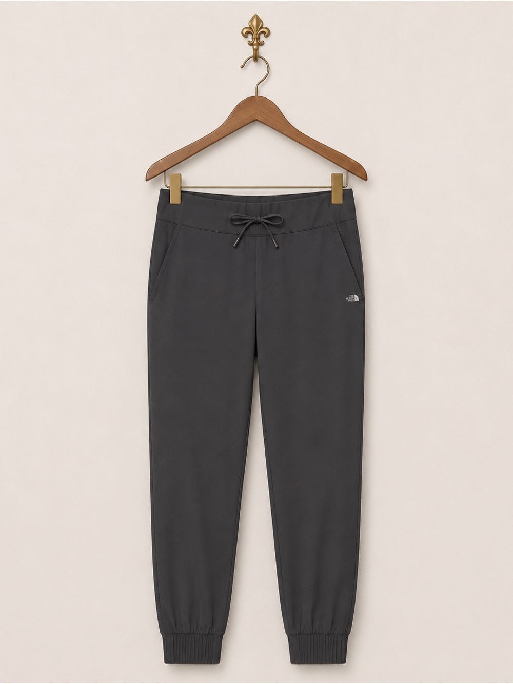 The North Face gray elastic waist athletic lounge joggers S
